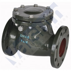 VALVULA DE RETENCION  DE CLAPETA CON BRIDAS